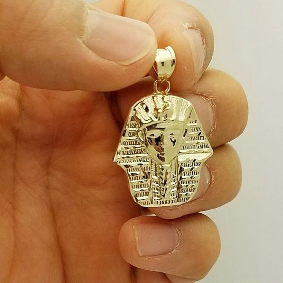 Real 10K Egyptian Pharaoh Pendant